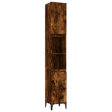 3 Piece Bathroom Furniture Set Smoked Oak Engineered Wood 3185626