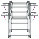 Laundry Drying Rack 107x107x120 cm Aluminium 154606