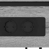 Bedside Cabinet Grey Sonoma 41 x 28 x 76 cm Engineered Wood 859578