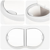 Garbage Bin White 48 x 30 x 51 cm PP 42033396
