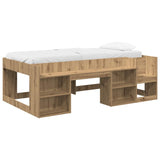 Kids'Bed Frame with Storage Artisan Oak 98.5 x 200 cm 3422618