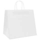 Paper Bags 250 pcs with Handles White 32x22x28 cm 4101624