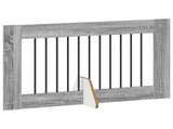 Foldable Dog Gate with Stands 6 pcs Grey Sonoma 602 cm 892124