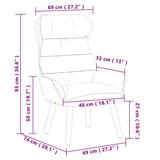 Armchair Cream 69 x 74 x 93 cm Velvet 42001895