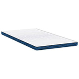 Mattress Topper White 100 x 200 x 8 cm Jaquard Fabric 4106268