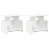 TV Stand 2 pcs White 50 x 35 x 45 cm Engineered Wood 891001