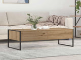Coffee Table Artisian Oak 100 x 46 x 40 cm Engineered Wood 886449