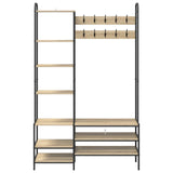 Coat Stand with Shoes Bench Sonoma Oak 120.5 x 34 x 190 cm 8012039