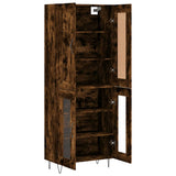 Highboard Smoked Oak 69,5x34x180 cm Engineered Wood 3199654