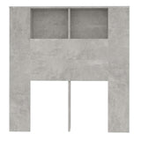 Headboard Cabinet Concrete grey Engineered wood Medium 811911
