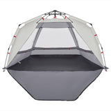 Beach Tent 3-Person Grey Quick Release Waterproof 4005313
