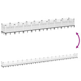 Garden Planter with Pegs White 363.5x43.5x43.5 cm PP 368030