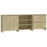 3 Piece Sideboard Sonoma Oak Engineered Wood 3098075