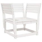ZNTS 5 Piece Garden Sofa Set White Solid Wood Pine 3216996