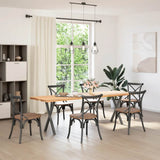 Dining Table Legs X-Shaped 2 pcs Anthracite 50x cm Steel 4012910