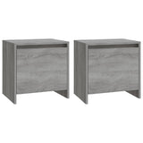 Bedside Cabinets 2 pcs Grey Sonoma 45x34x44.5 cm Engineered Wood 813047