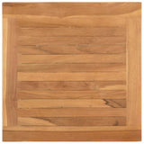 Coffee Table with Storage Brown 45 x 45 x 45 cm Solid Teak Wood 42002305
