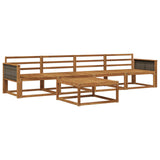 Outdoor Sofa Set 5 pcs Natural Solid Acacia Wood 3382317