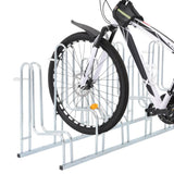 Bicycle Stand for 6 Bikes Floor Freestanding Galvanised Steel 4005572