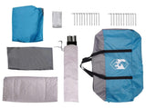 Tunnel Tent Blue 370 x 275 x 210 cm Polyester and Steel 42028678