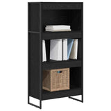 Book Cabinet Black Oak 60 x 30 x 121 cm Engineered Wood 886390