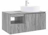 Bathroom Furniture Set 2 pcs Grey Sonoma Engineered Wood 3404080