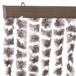 ZNTS Insect Curtain Taupe and White 90x220 cm Chenille 325461