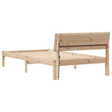 Bed Frame with Headboard Brown 80 x 200 cm Solid Pine Wood 872797