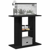 Aquarium Stand Black Oak 60x30x60 cm Engineered Wood 862148