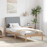 Bed Frame with Headboard Brown 80 x 200 cm Solid Pine Wood 878919