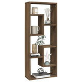 Wall Shelf Brown Oak 36x16x90 cm Engineered Wood 815848