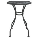 3 Piece Garden Dining Set Expanded Metal Mesh Anthracite 3084707