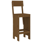 5 Piece Garden Bar Set Honey Brown Solid Wood Pine 3157802