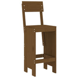 5 Piece Garden Bar Set Honey Brown Solid Wood Pine 3157802