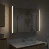 Bathroom Mirror Cabinet Sonoma Oak 103.5 x 15.5 x 70 cm 889273
