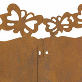 Lawn Edgings 20 pcs Rusty 103 x 0.05 x 22 cm Weathering Steel 874826
