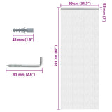 Chain Door Fly Screen 80x221 cm Aluminium 4010010