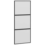 Sliding Door with Hardware Set 90x205 cm Tempered Glass&Aluminium 3332939