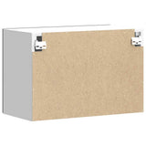 Kitchen Wall Cabinet Kalmar Black Engineered Wood 853598