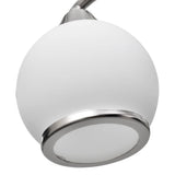 Ceiling Lamp with Glass Shades on Waving Rail for 3 E14 Bulb 240986