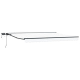Manual Awning Frame with LEDs White and Anthracite 5 x 3.5 m 3420947