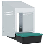 Chicken Nesting Box 1 Compartment Wall-Mounted Galvanised Steel 4104890