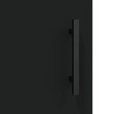 TV Cabinet Black 150x30x50 cm Engineered Wood 829117