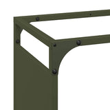 Firewood Rack Olive Green 60x28x90 cm Cold-rolled steel 864214