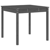 5 Piece Garden Dining Set Grey Solid Wood Pine 3157711