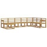Outdoor Sofa Set 8 pcs White Solid Acacia Wood 3388038