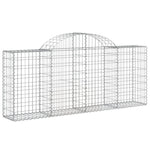 Arched Gabion Baskets 20 pcs 200x30x80/100 cm Galvanised Iron 3146104