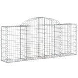 Arched Gabion Baskets 20 pcs 200x30x80/100 cm Galvanised Iron 3146104