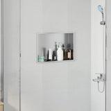 Shower Niche Silver 45 x 30 x 9.5 cm Stainless Steel 42012671