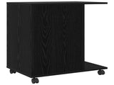 Printer Stand Plain Black Oak 60 x 40 x 68.5 cm Engineered Wood 8004431